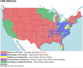 Illustration for article titled Your NFL Week 6 Viewing Maps
